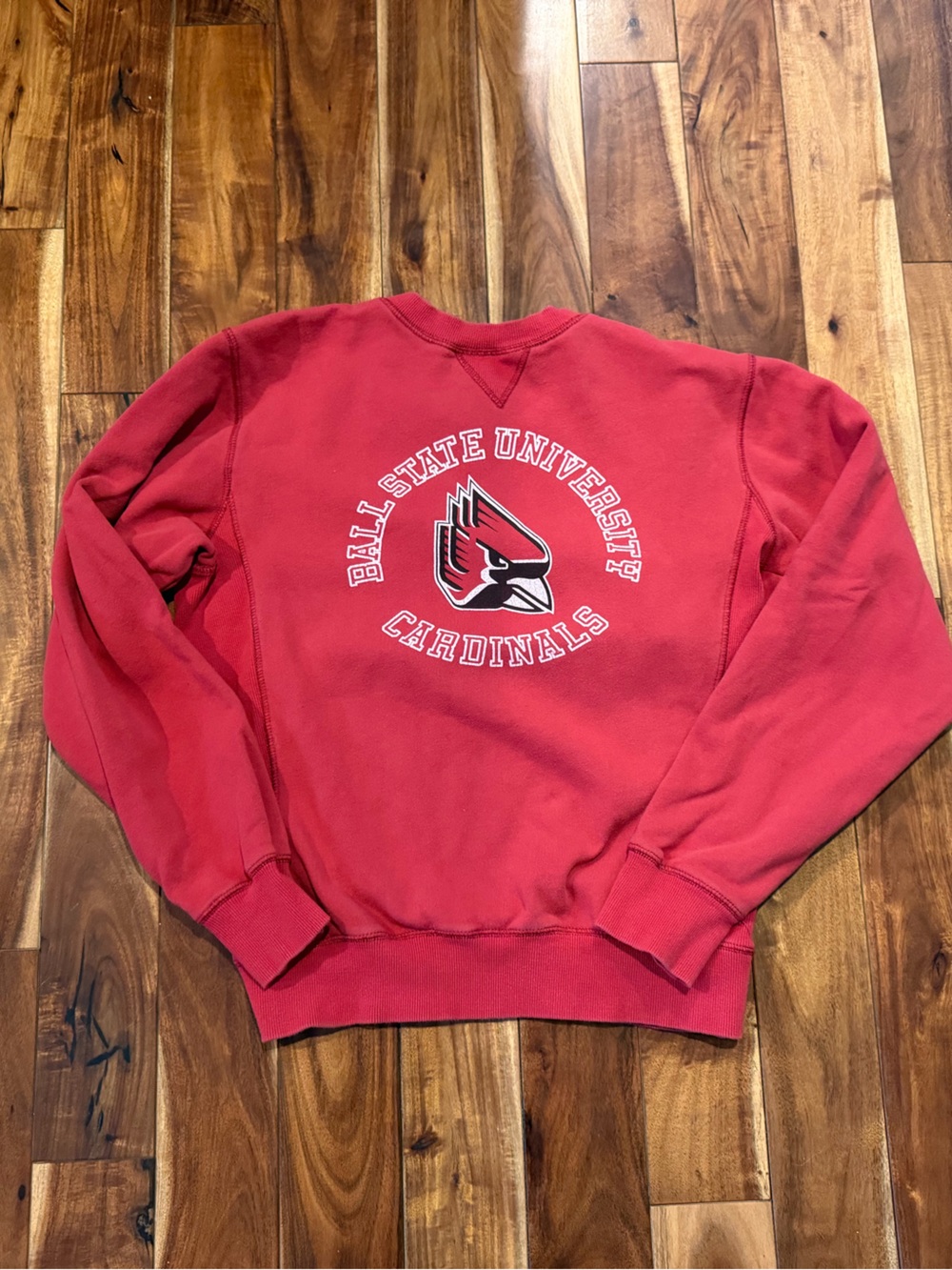 Blue 84 Red Ball State University Cardinals Crewneck Sweatshirt